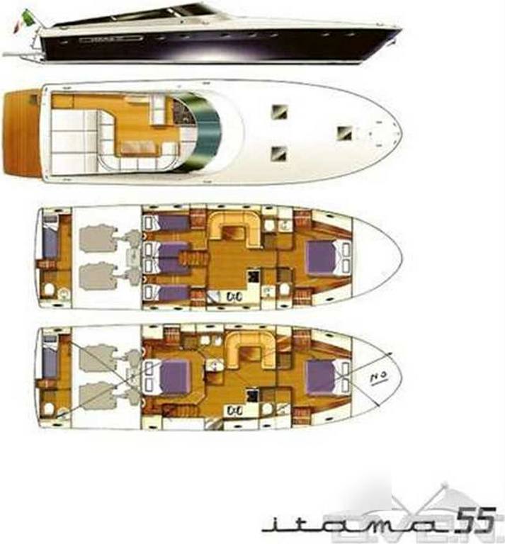 Itama 55' Barco a motor usado para venda