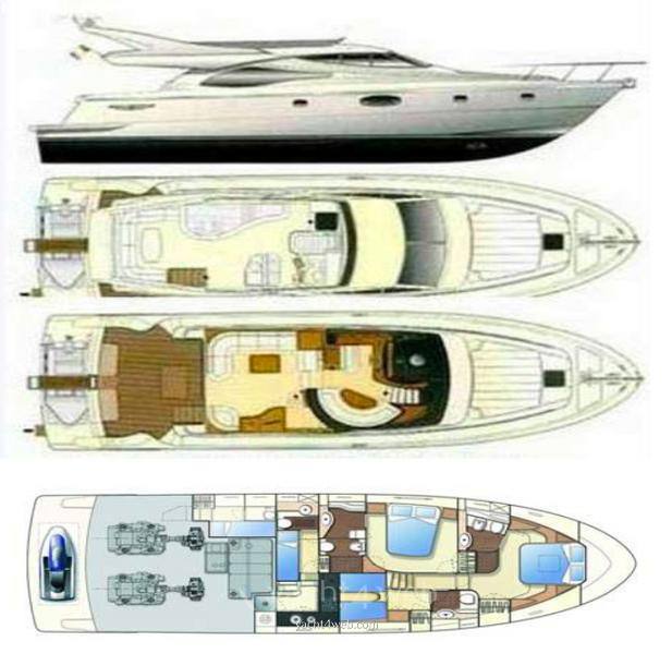 Ferretti 590 Моторная лодка используется для продажи