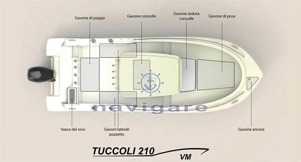 Tuccoli Marine T210 vm motor boat