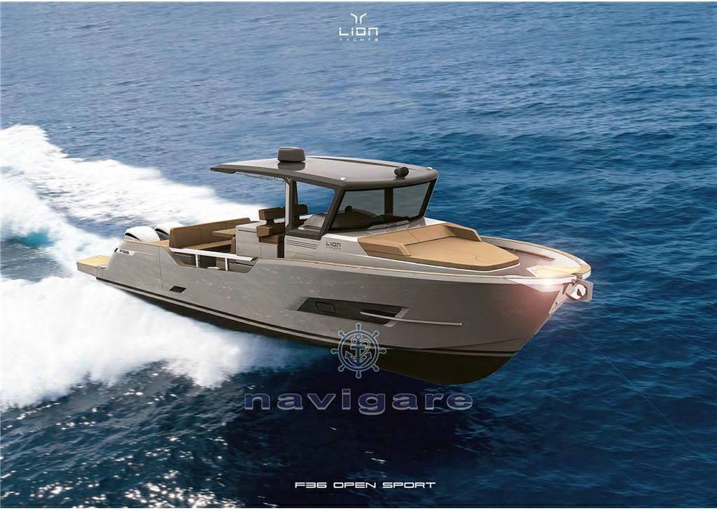 Lion yachts F36 open sport motor boat