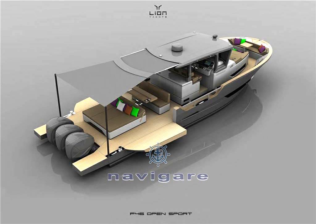 Lion yachts F46 open sport Моторная лодка новое для продажи