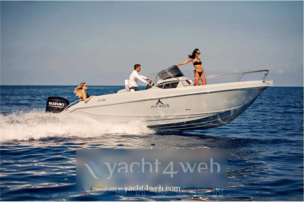 Noleggio rent charter Ayros xa 24 walkaround - con patente قارب بمحرك الميثاق