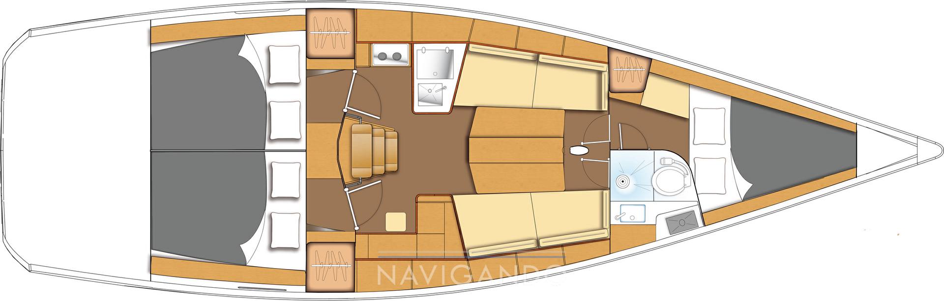 Beneteau First 40 Disegno