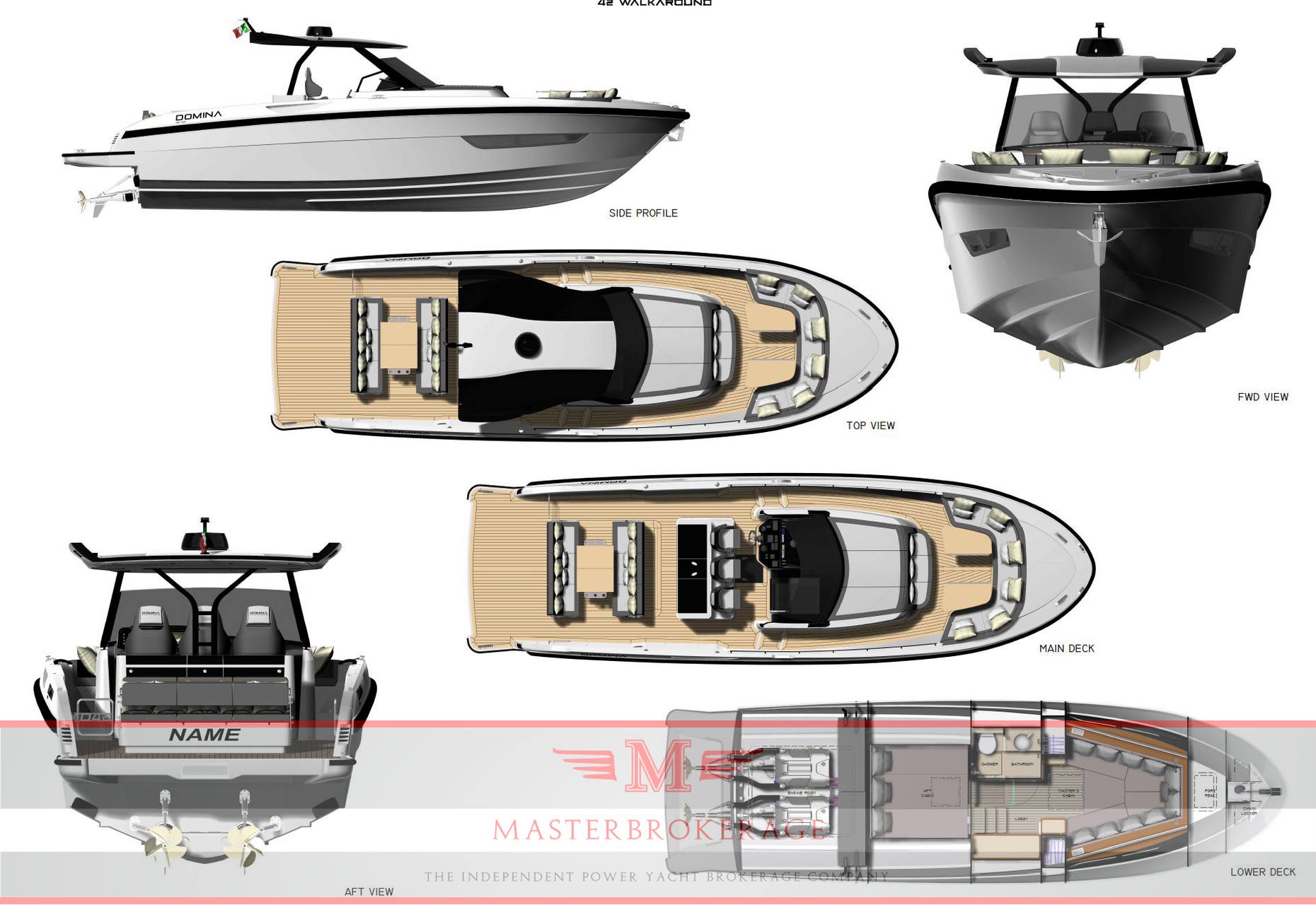 Cantieri del tevere Domina 42 Моторная лодка