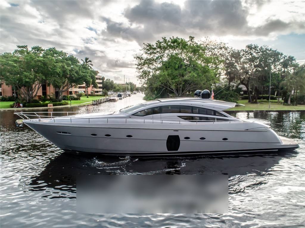 Pershing 74 ht silver Toit rigide