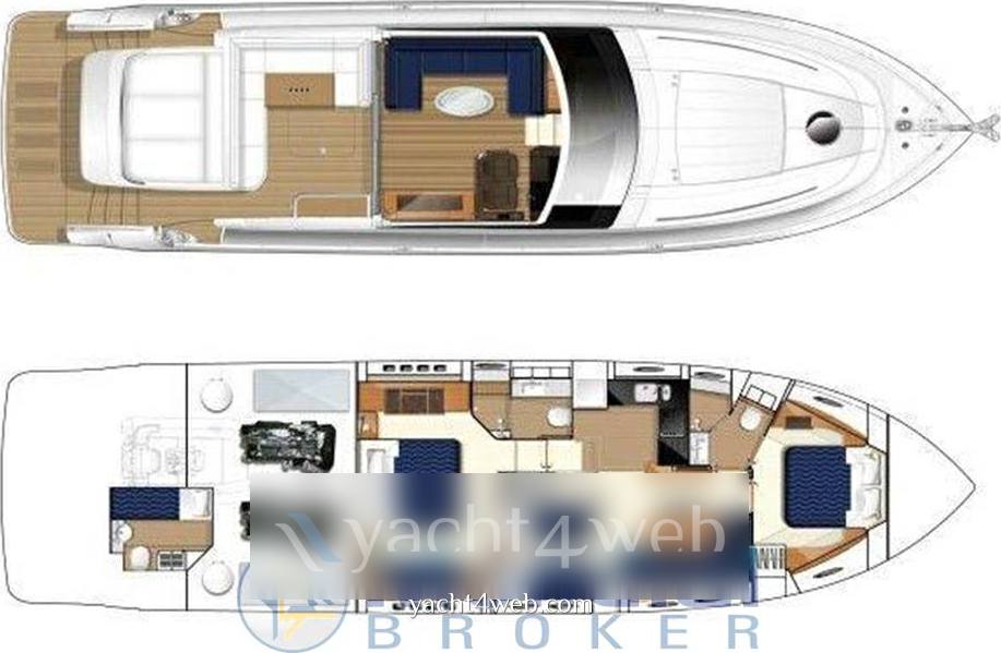 Marine projects princess Princess v62 v 62 Моторная лодка используется для продажи
