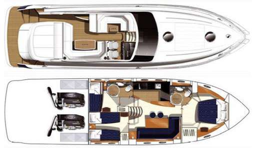 Princess Princess V54 - barca in esclusiva