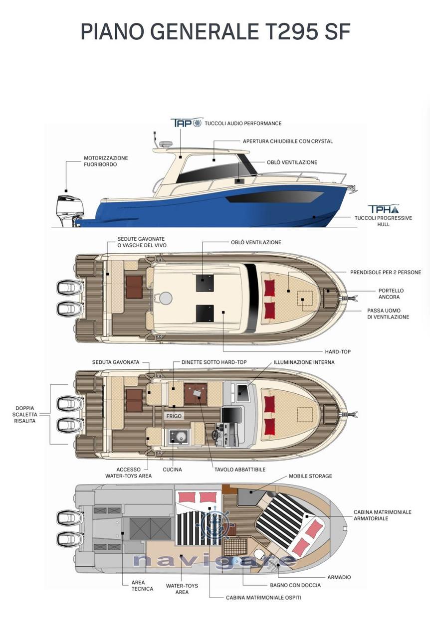 Tuccoli marine T295 sf montecristo ( pronta consegna ) used