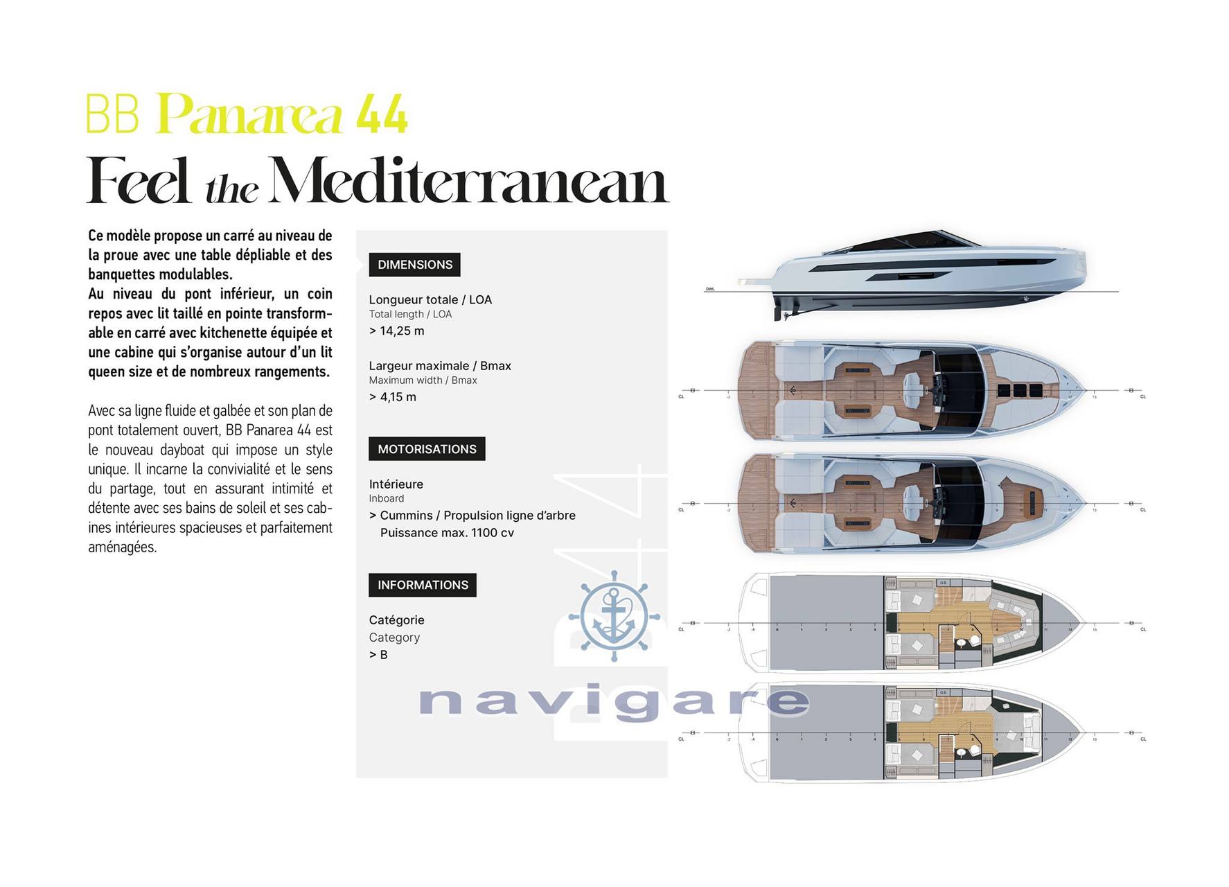 Bb yachts Bb 44 panarea 一天巡洋舰