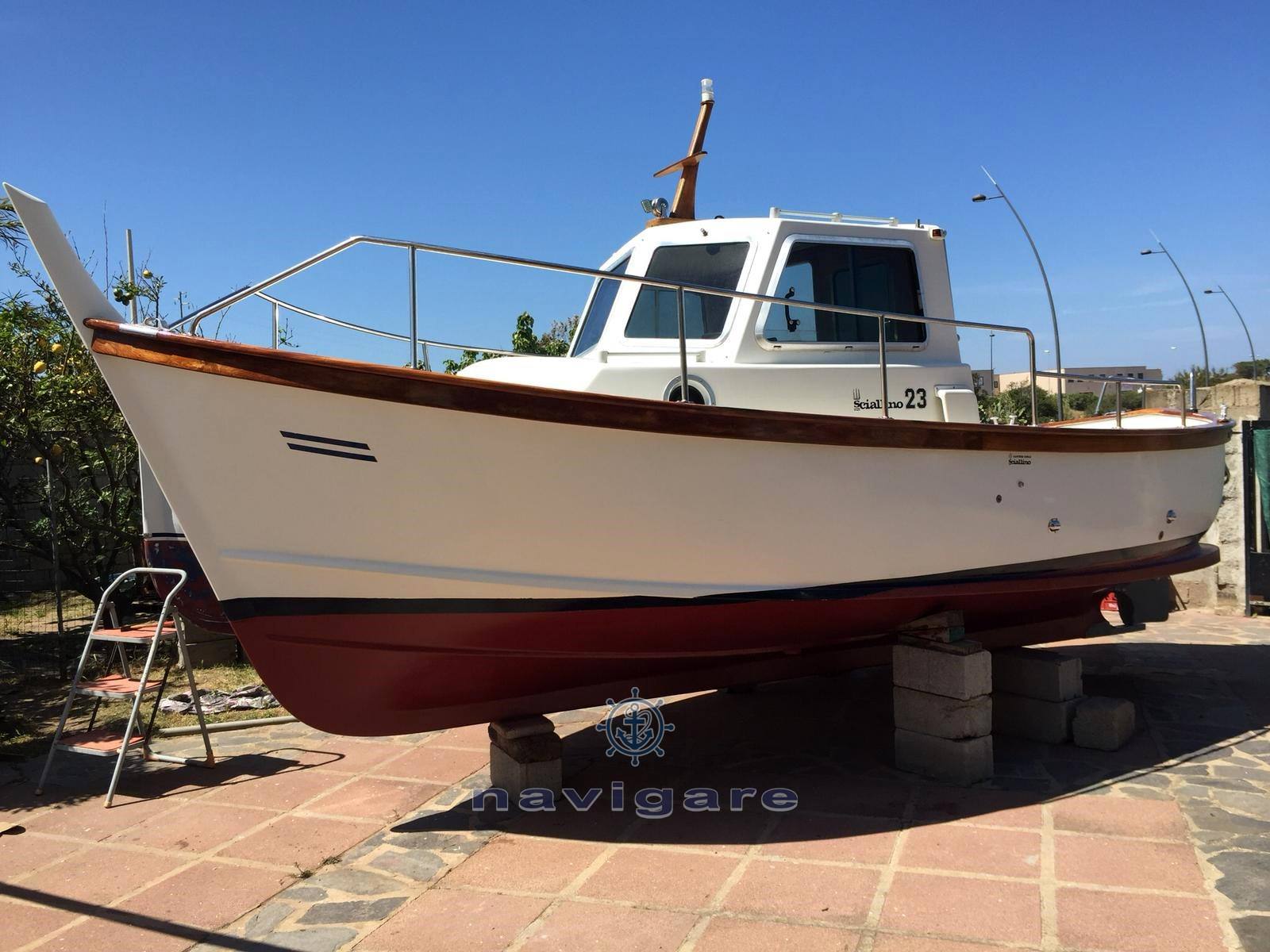 Sciallino Sc 23 ventitré cabin Barco de motor usado para venta