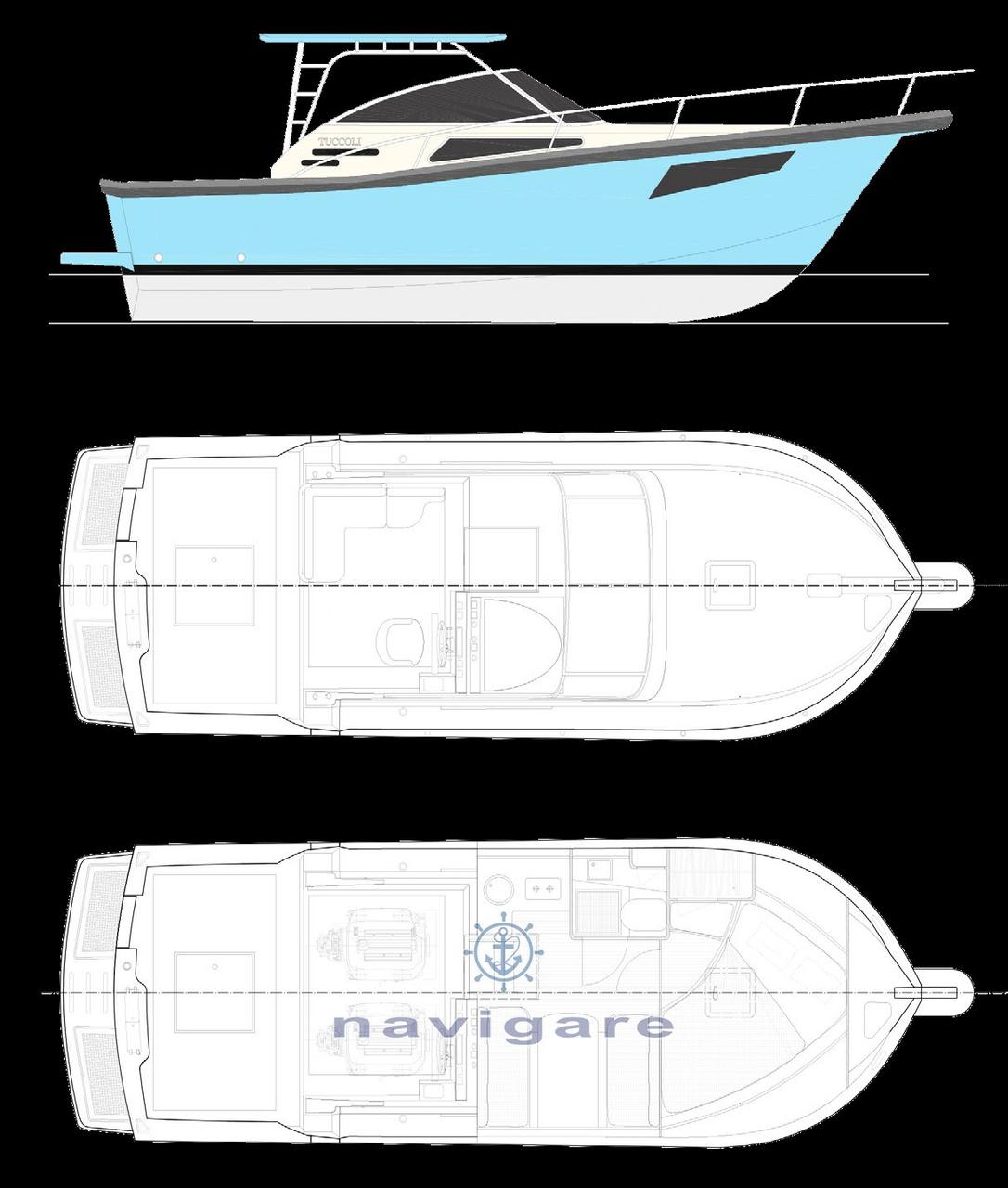 Tuccoli marine T280 entrobordo