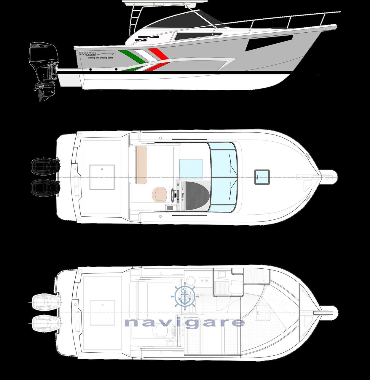 Tuccoli marine T280 fuoribordo