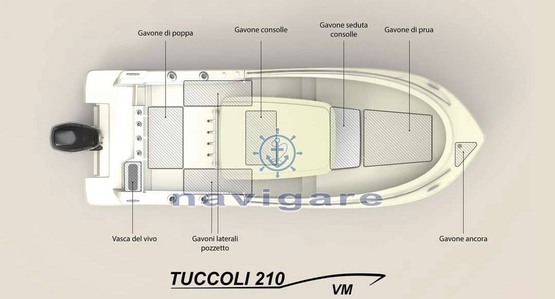 Tuccoli marine T210 vm Motorboot