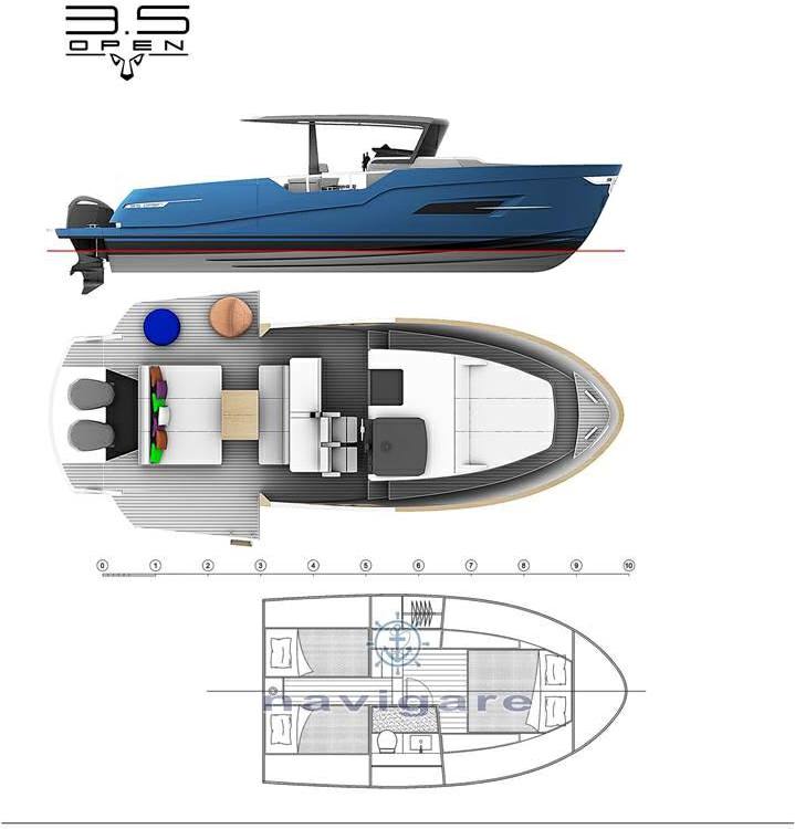 Lion Yachts Open sport 3.5 التعبير عن كروزر