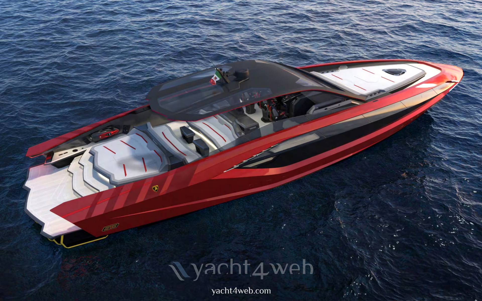 Tecnomar – the italian sea gro Tecnomar for lamborghini 63 قارب بمحرك مستعملة للبيع