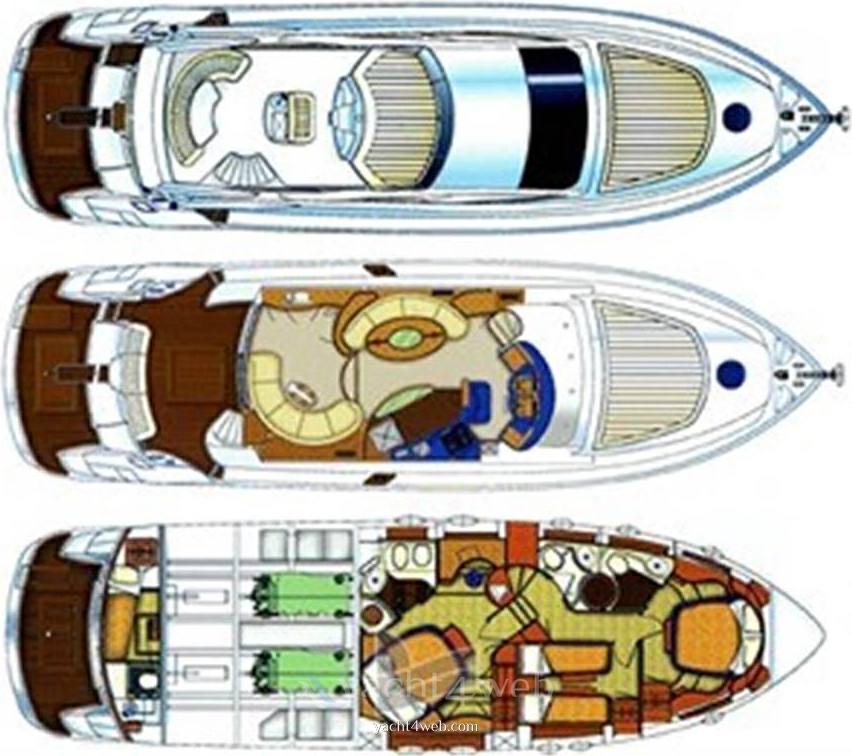 Aicon 56' fly bridge Barca a motore usata in vendita