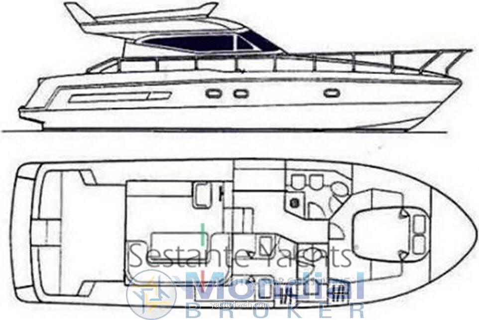 Raffaelli Typhoon fly Motor boat used for sale