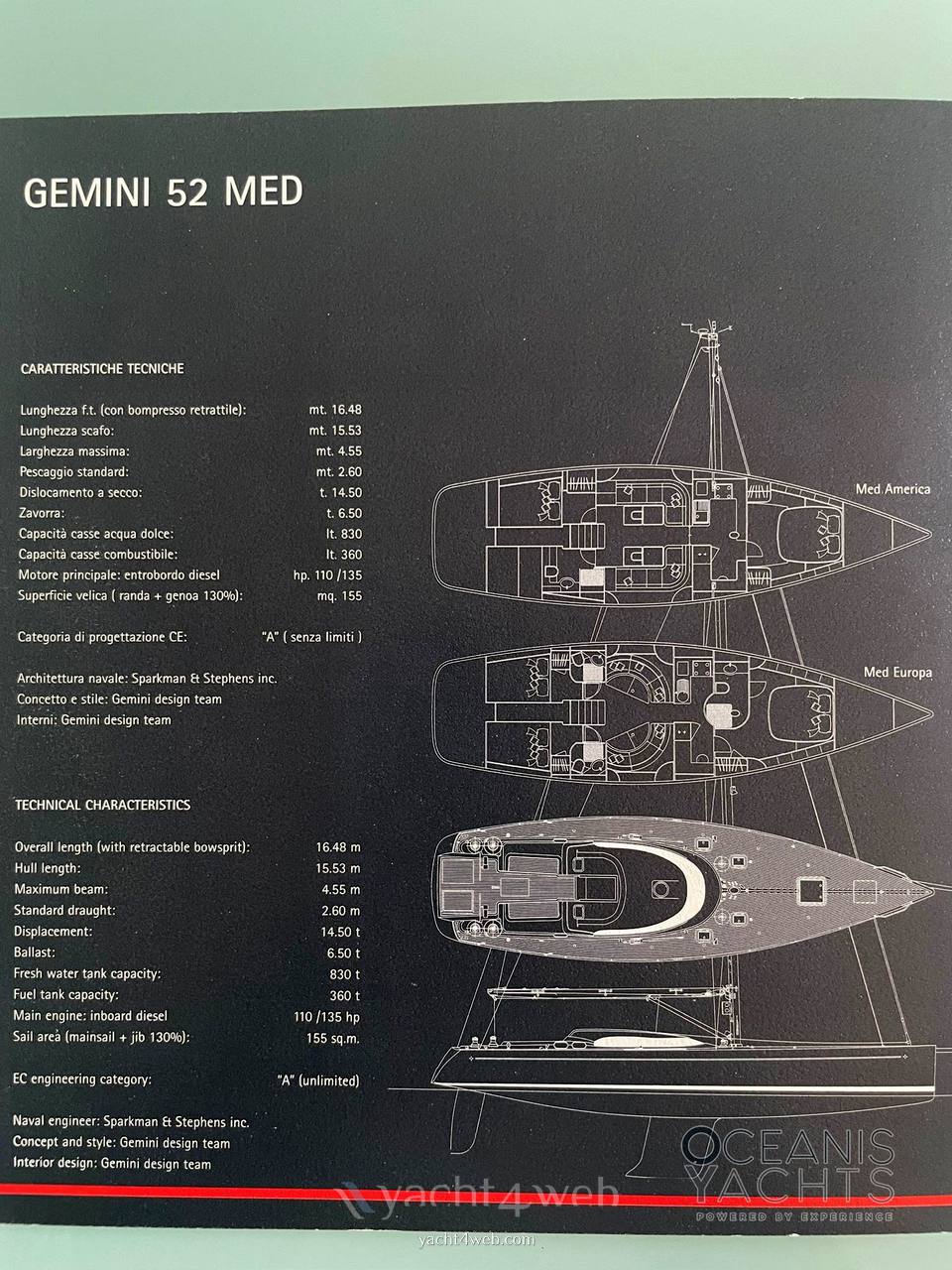 Gemini yacht 52 med 