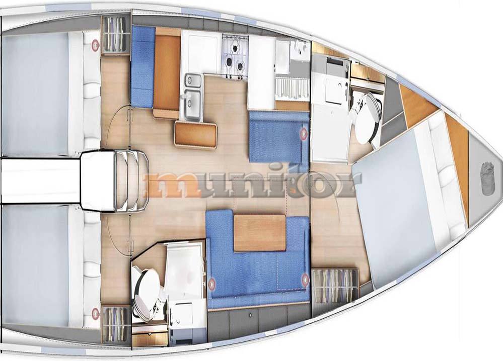 Jeanneau Sun odyssey 410 القوارب الشراعية