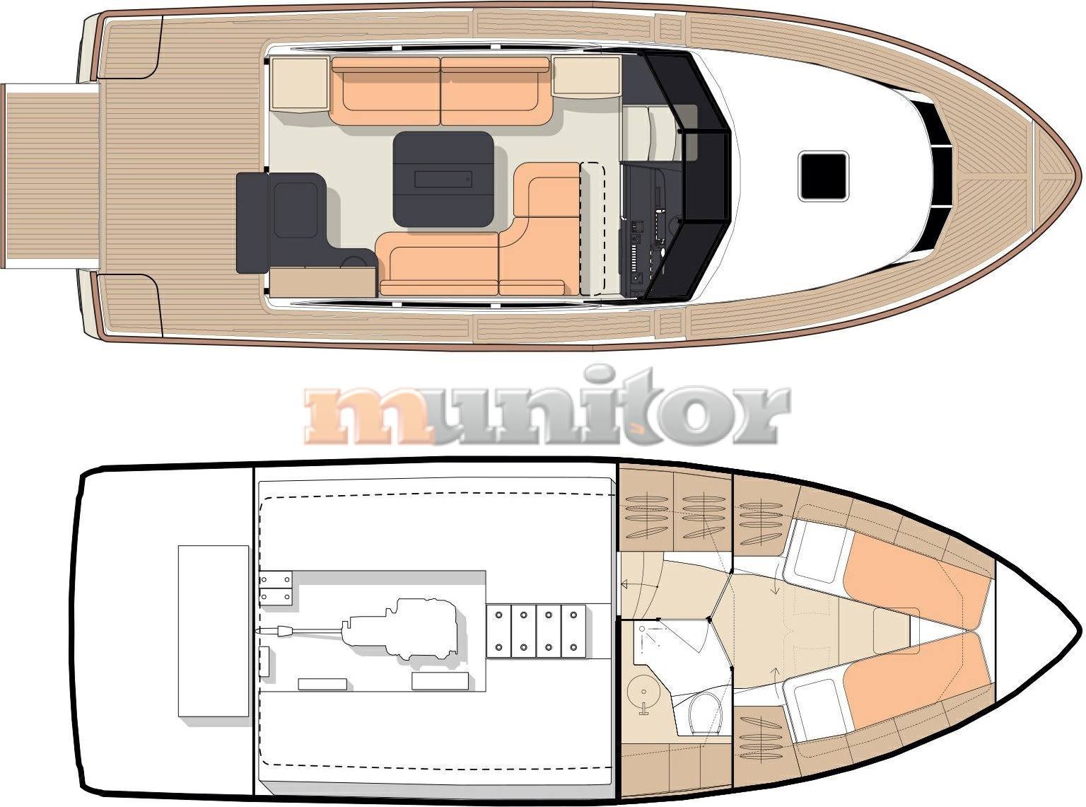 Greenline 33 motor boat