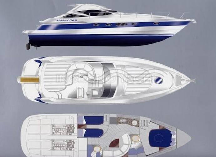 Pershing 43 Bateau à moteur nouveau en vente