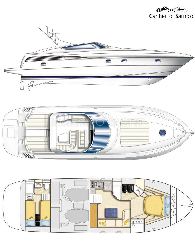 Cantieri di sarnico Sarnico 45 bateau à moteur