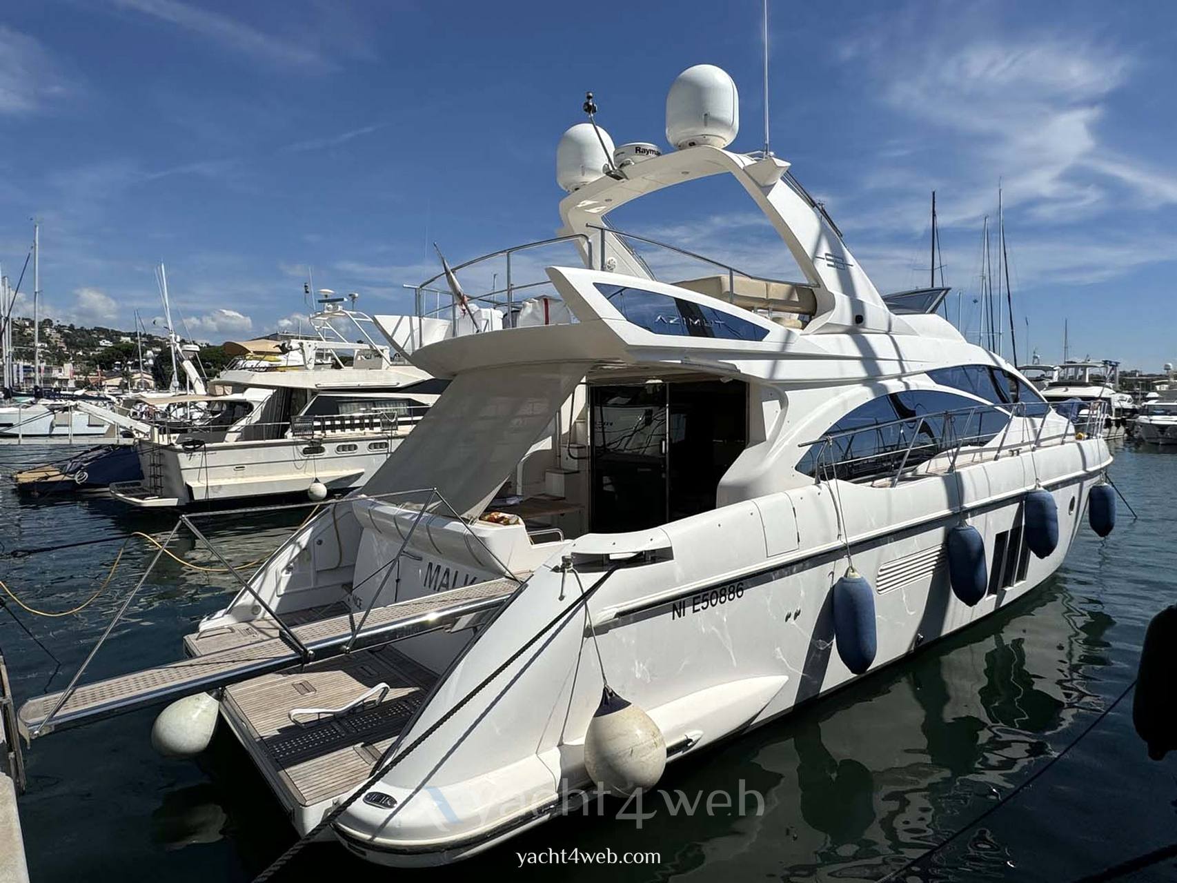 Azimut 53 flybridge Motorboot gebraucht zum Verkauf