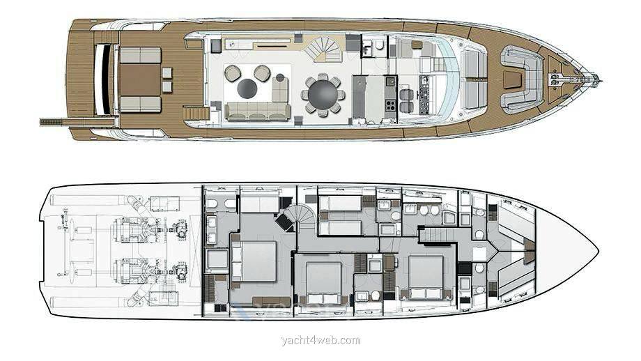 Ferretti yachts 860 barca a motore